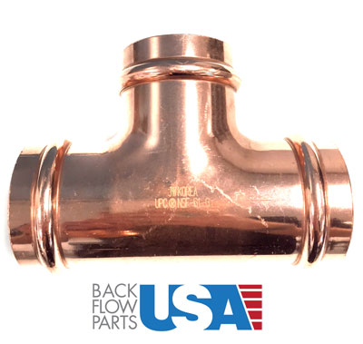 Copper Compression Tee - 2 - - Backflow Parts USA